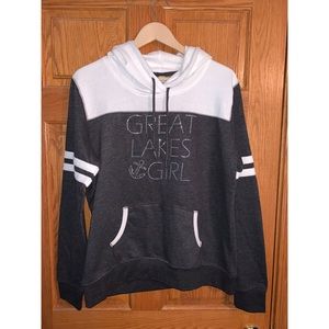 Livnfresh Michigan’s Great Lakes Girl Gray Hoodie